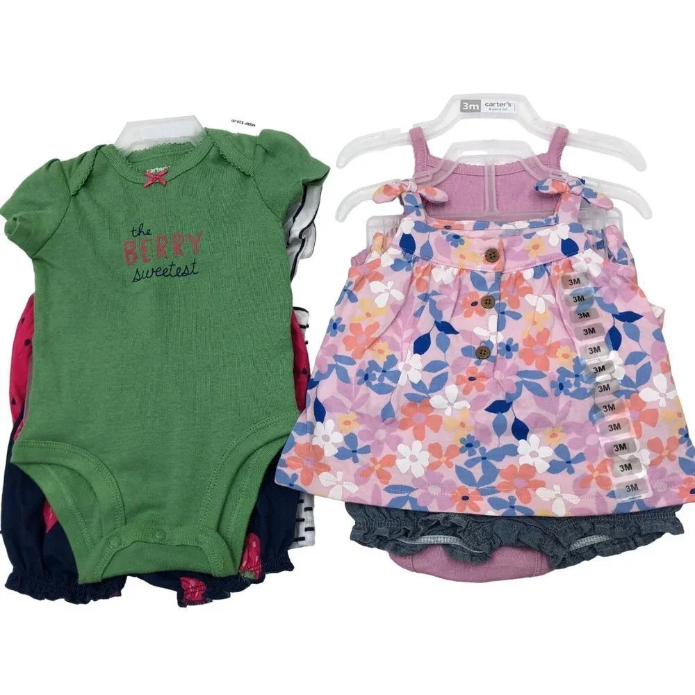 CARTER'S GIRLS‎ 3 MOS 8 PIECES OUTFIT NEW WITH TAG - Picture 3 of 8